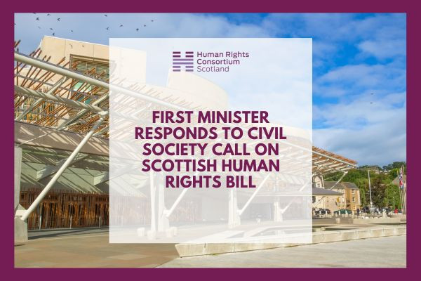 First Minister responds to civil society call on Scottish Human Rights ...