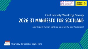 Civil Society Working Group 2026-31 Manifesto For Scotland Launch