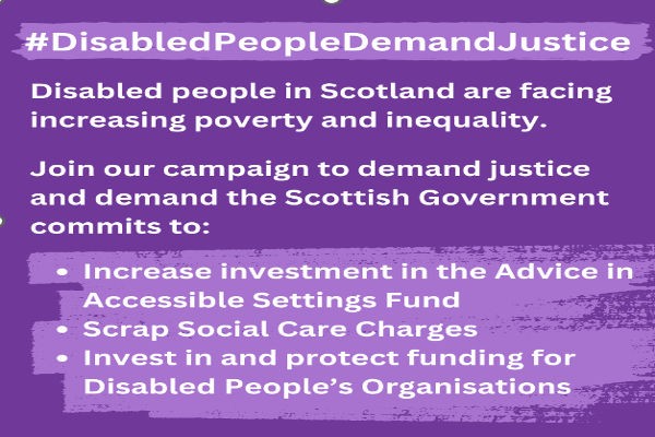 #DisabledPeopleDemandJustice